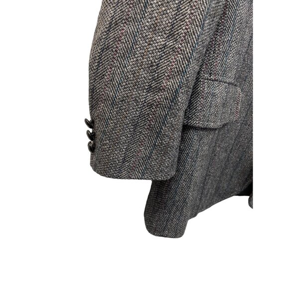 Pendleton Vintage 80's Gray Wool Tweed Blazer - Picture 4 of 9
